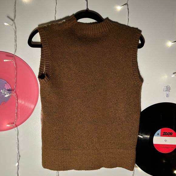 💗brown sweater vest - Picture 3 of 3